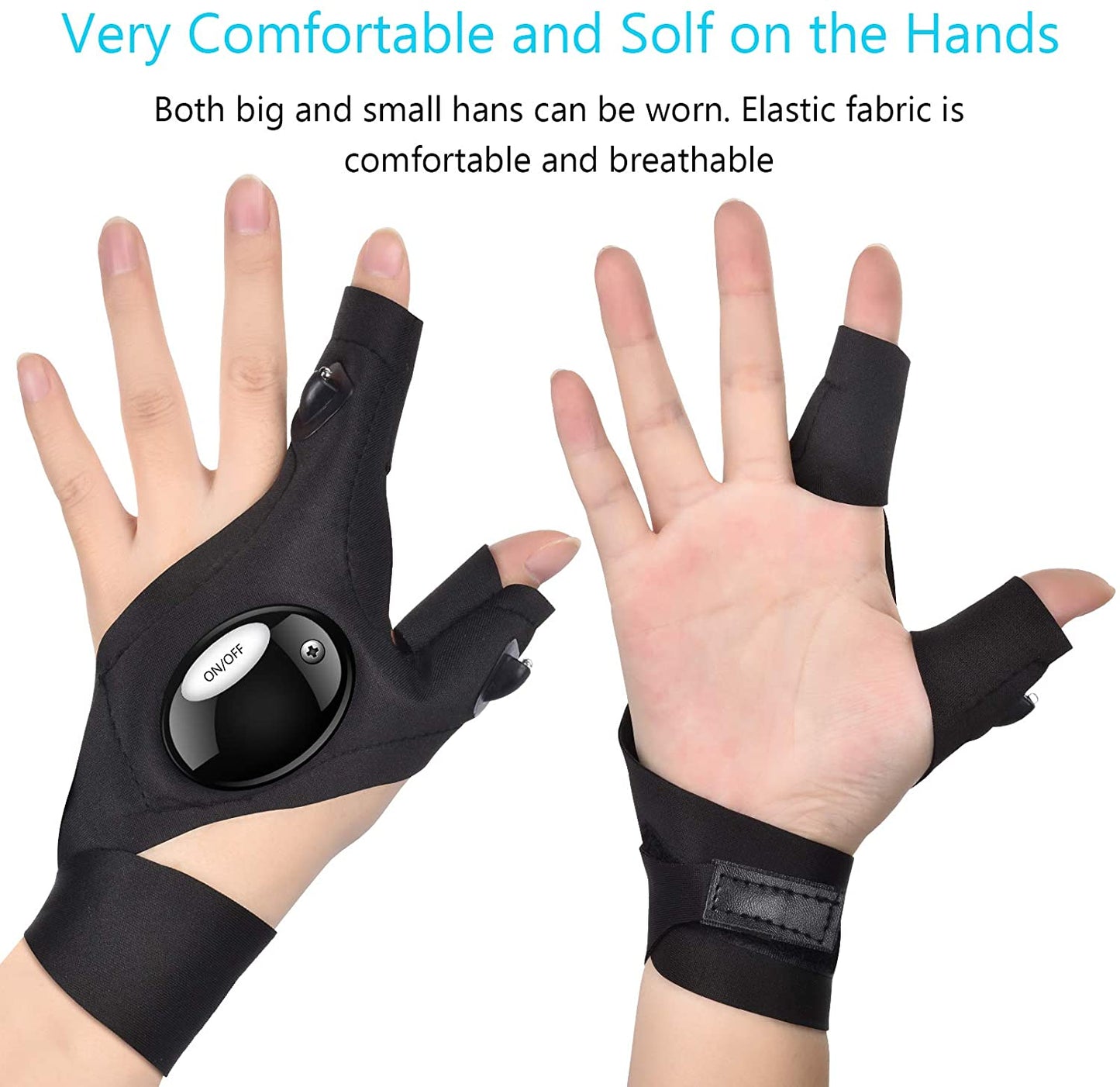 Guantes LED de supervivencia al aire libre
