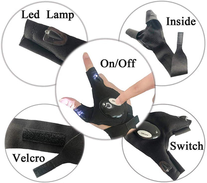 Guantes LED de supervivencia al aire libre